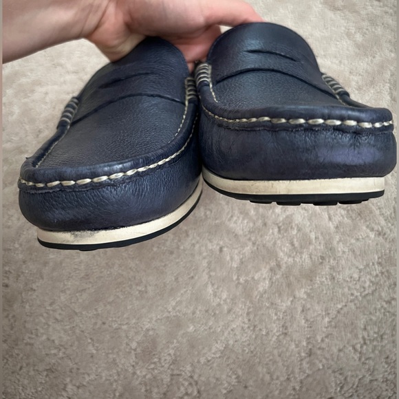 Allen Edmonds Turner Navy Blue Penny Loafer - Picture 8 of 9